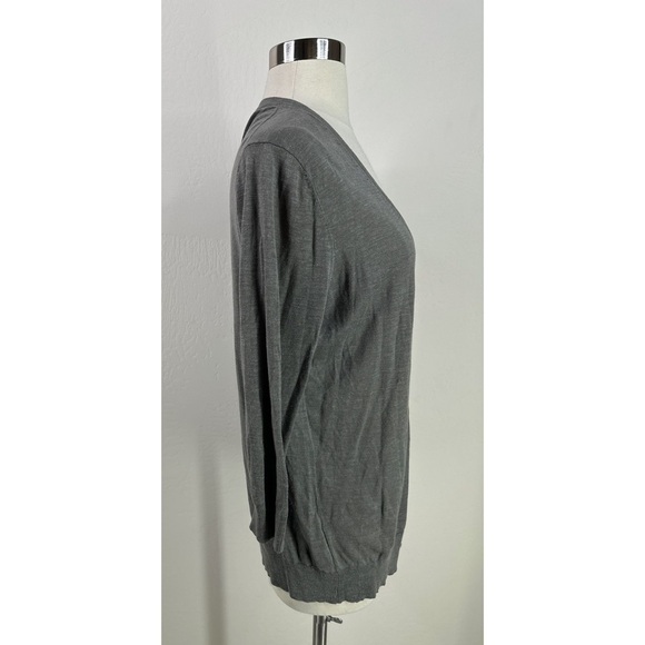 Ann Taylor Silk Blend V-Neck Button Down Cardigan - Picture 2 of 11